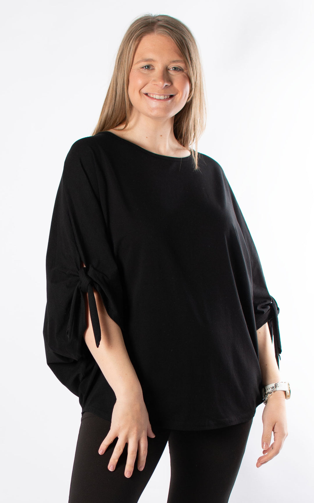 Sue Tie Knot Sleeve | Black