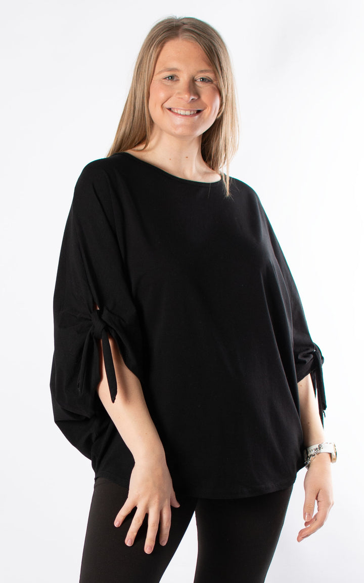 Sue Tie Knot Sleeve | Black