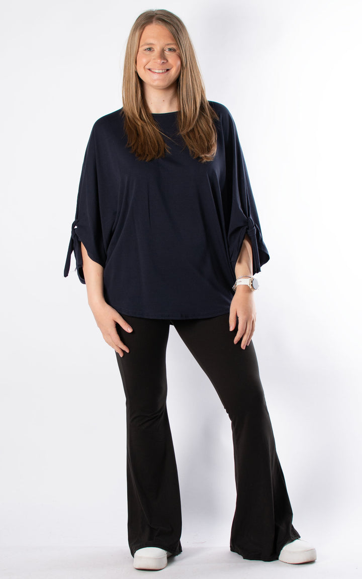 Sue Tie Knot Sleeve | Navy