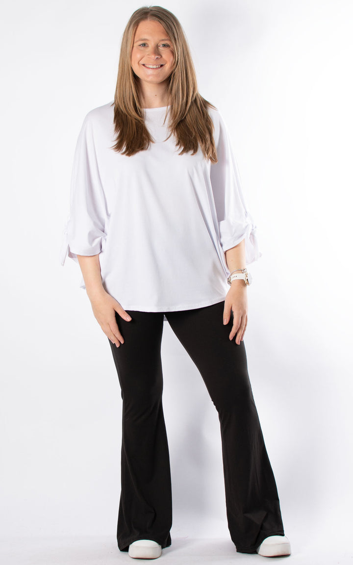 Sue Tie Knot Sleeve | White