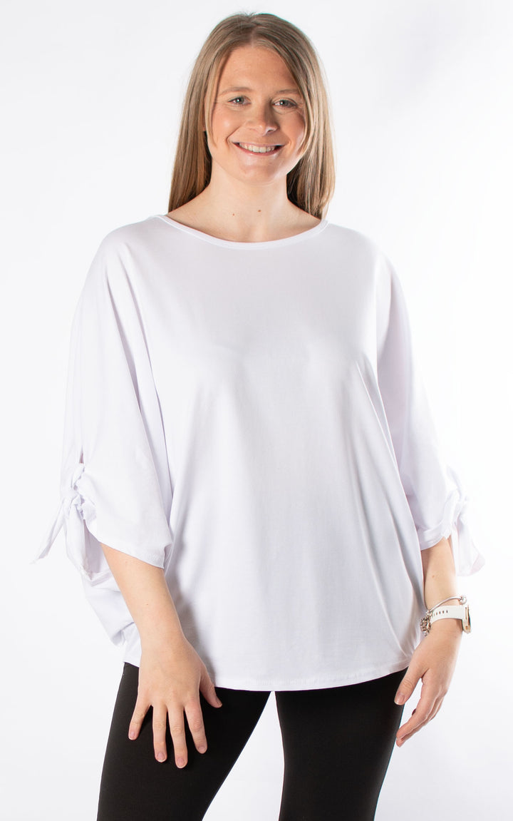 Sue Tie Knot Sleeve | White