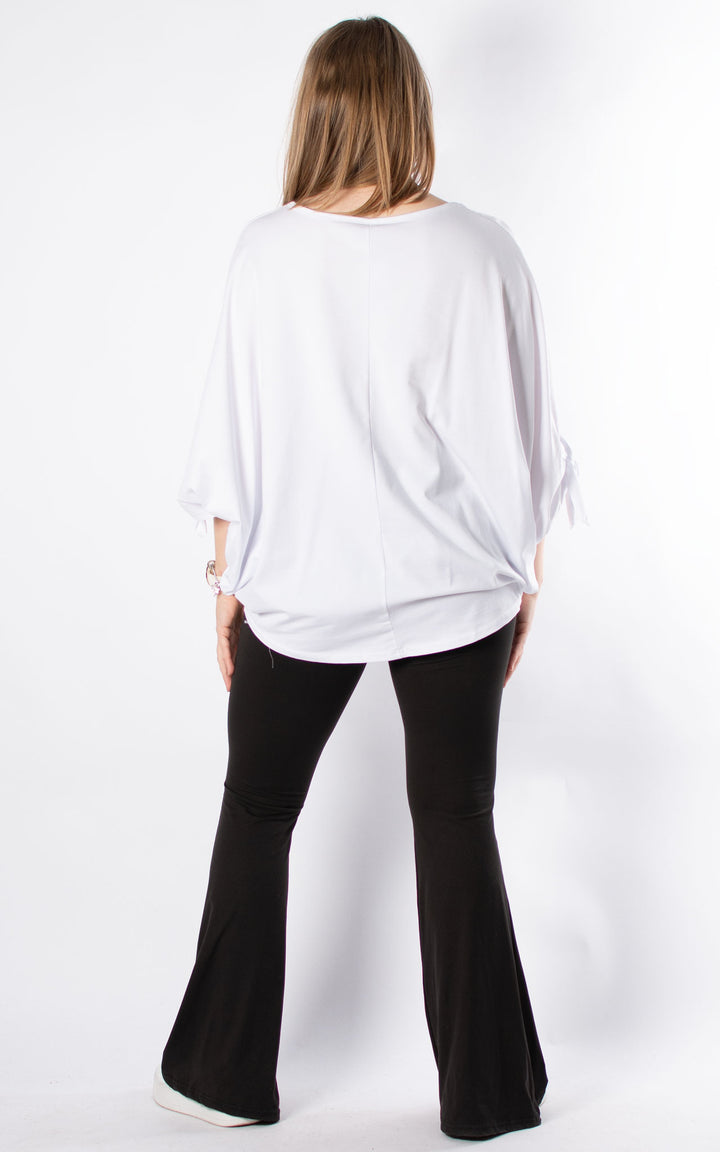 Sue Tie Knot Sleeve | White