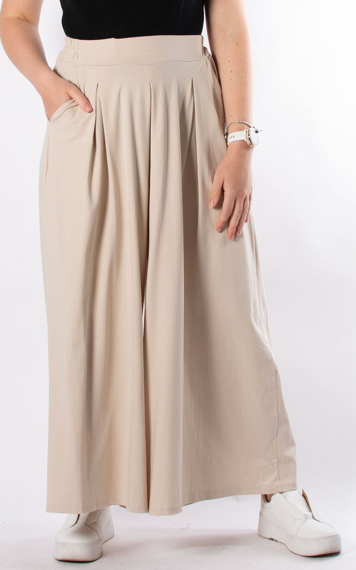 Sue Wide Leg Trousers | Beige
