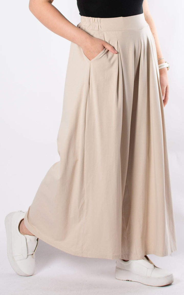 Sue Wide Leg Trousers | Beige