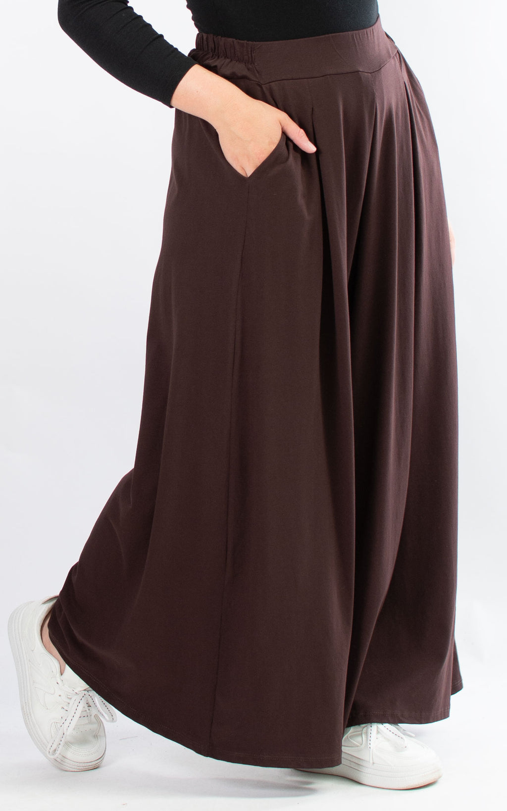 Sue Wide Leg Trousers | Chocolate