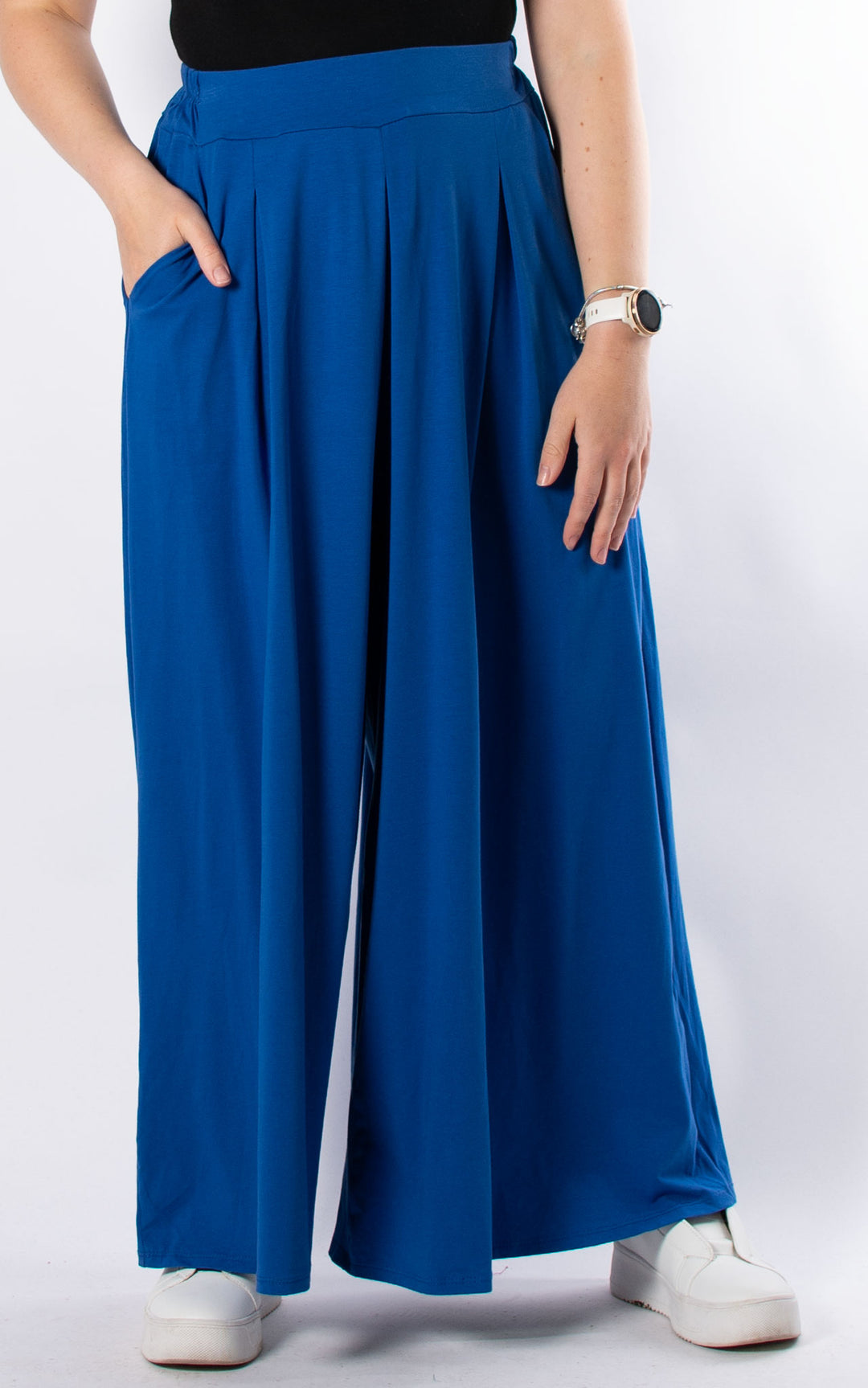 Sue Wide Leg Trousers | Cobalt