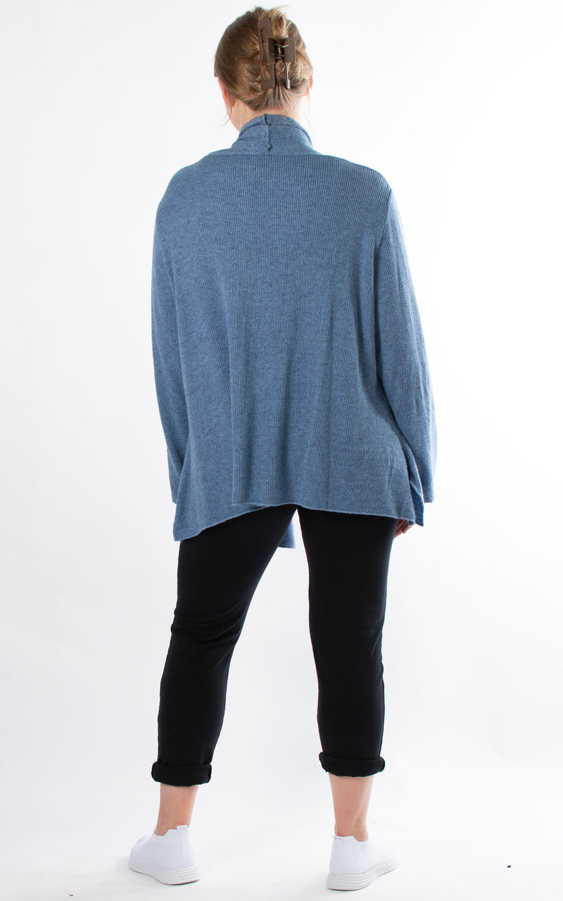 Susanna Soft Touch Cardigan | Denim