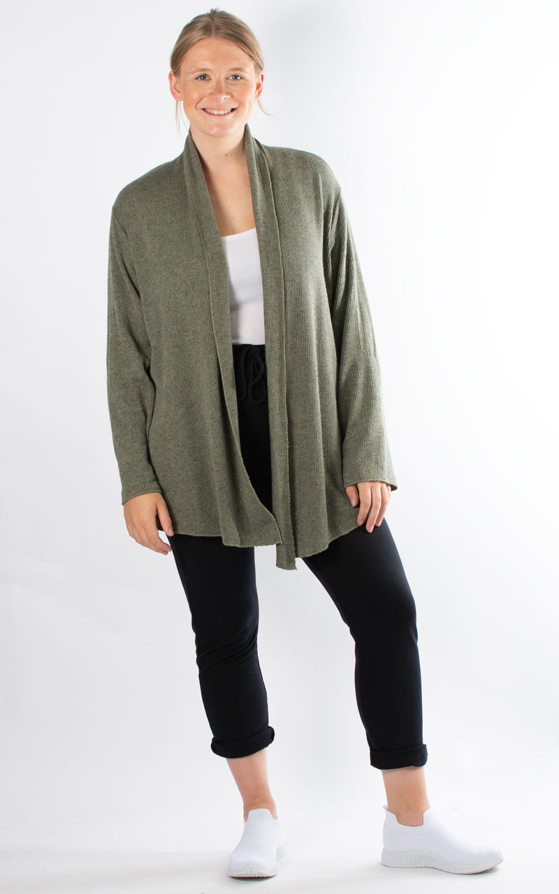 Susanna Soft Touch Cardigan | Khaki