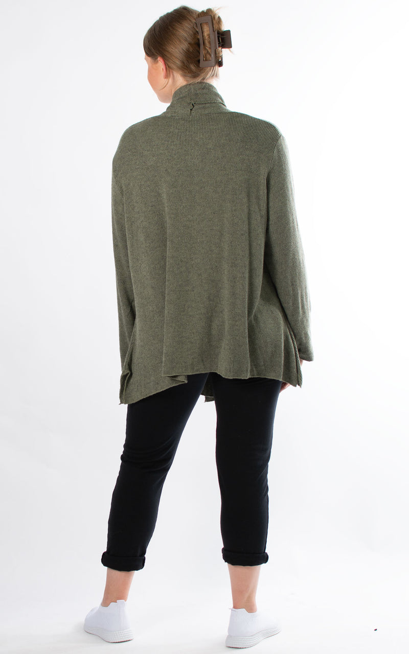 Susanna Soft Touch Cardigan | Khaki