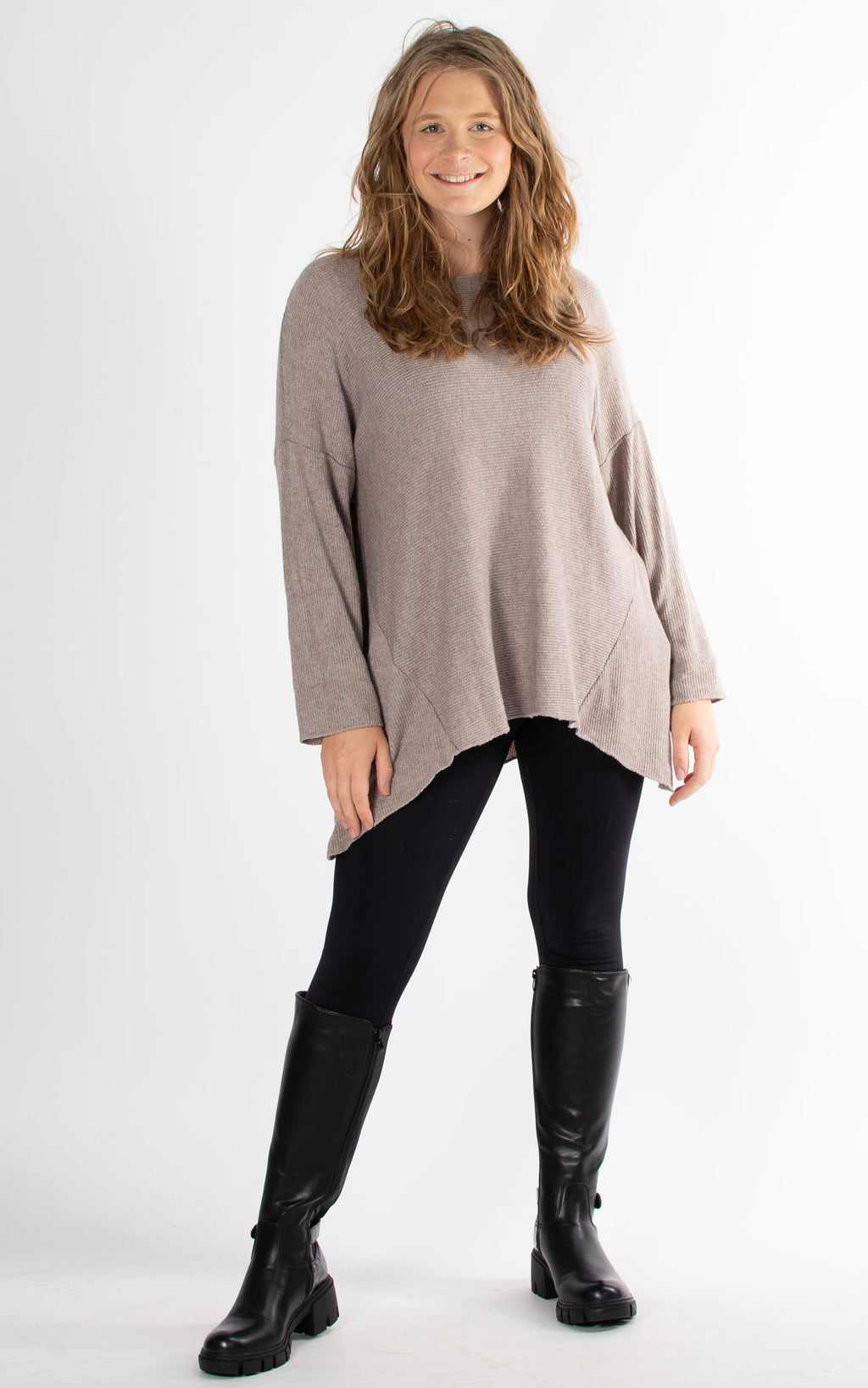 Susanna Soft Touch Top | Taupe
