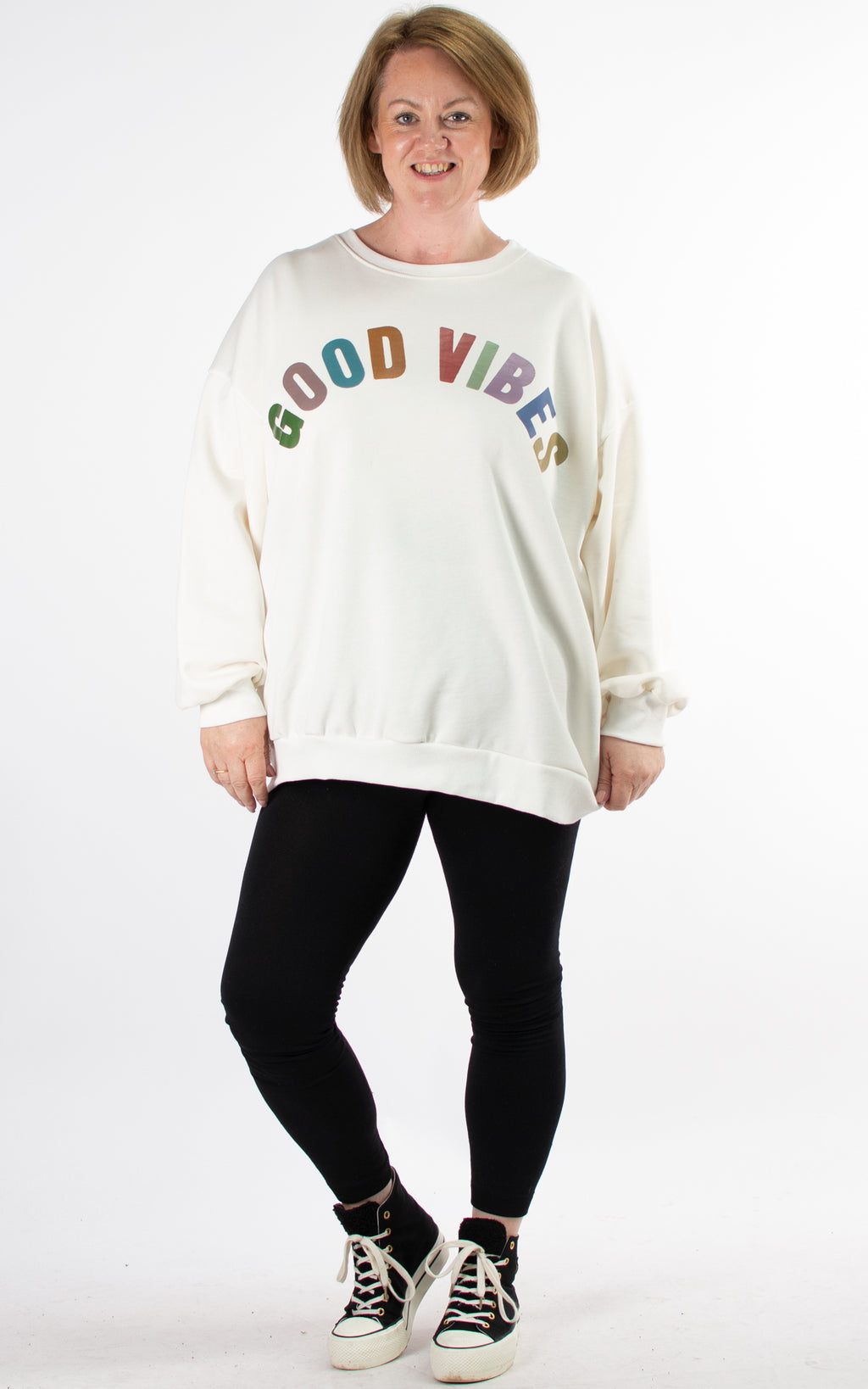 Sweat | Good Vibes | Winter White