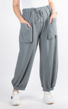 Sydney Cuffed Ankle Jogger | Grey