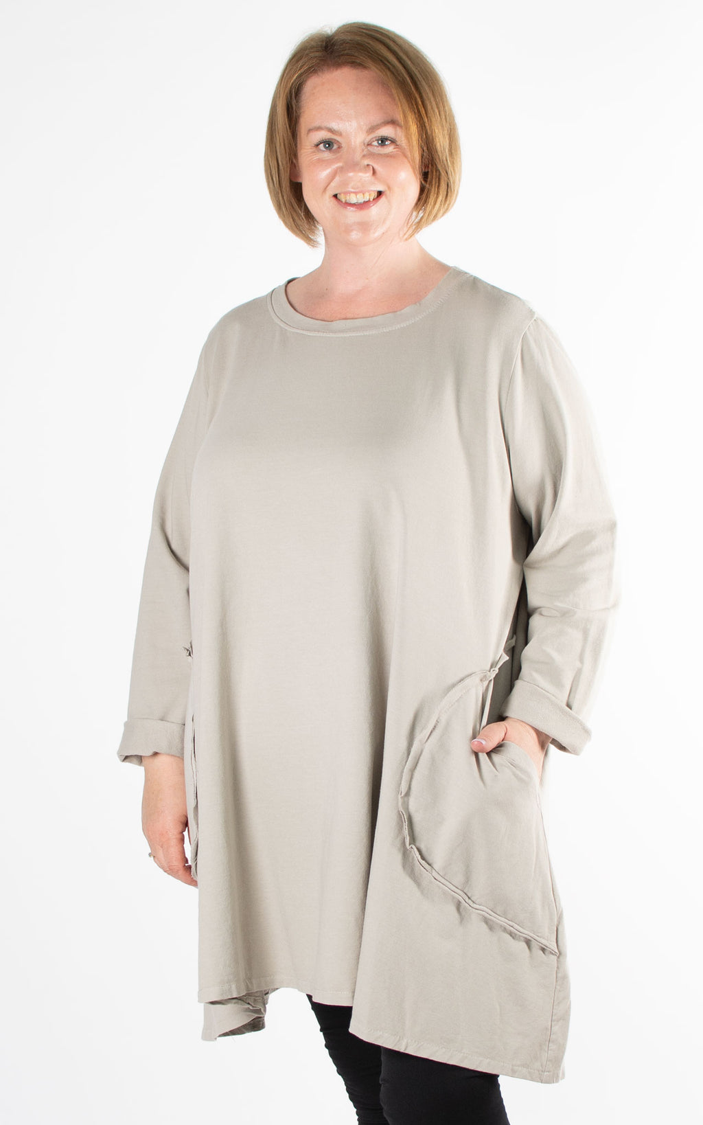Sydney Pocket Swing Tunic | Stone