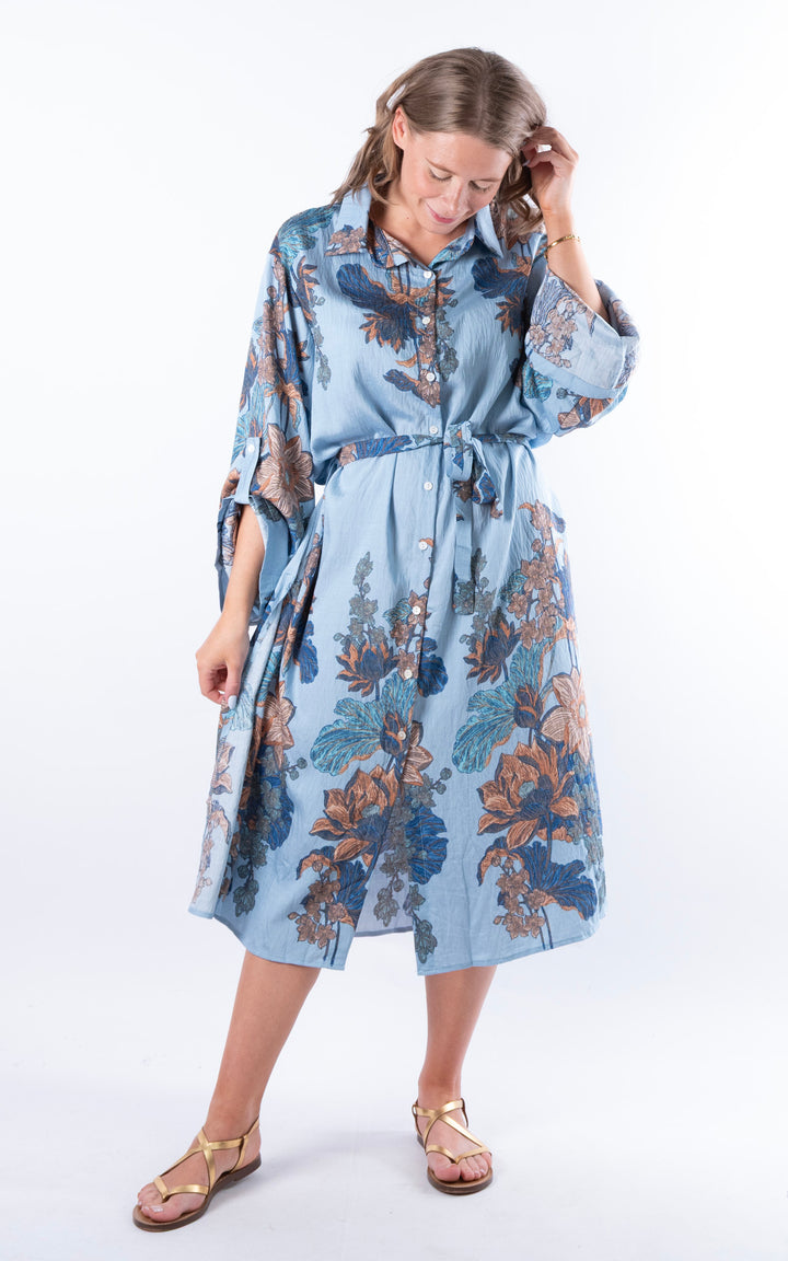 Sylvie Shirt Dress | Blue