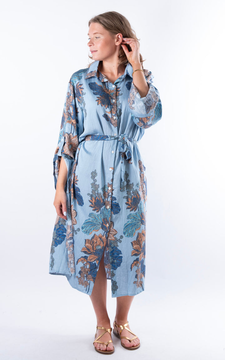 Sylvie Shirt Dress | Blue