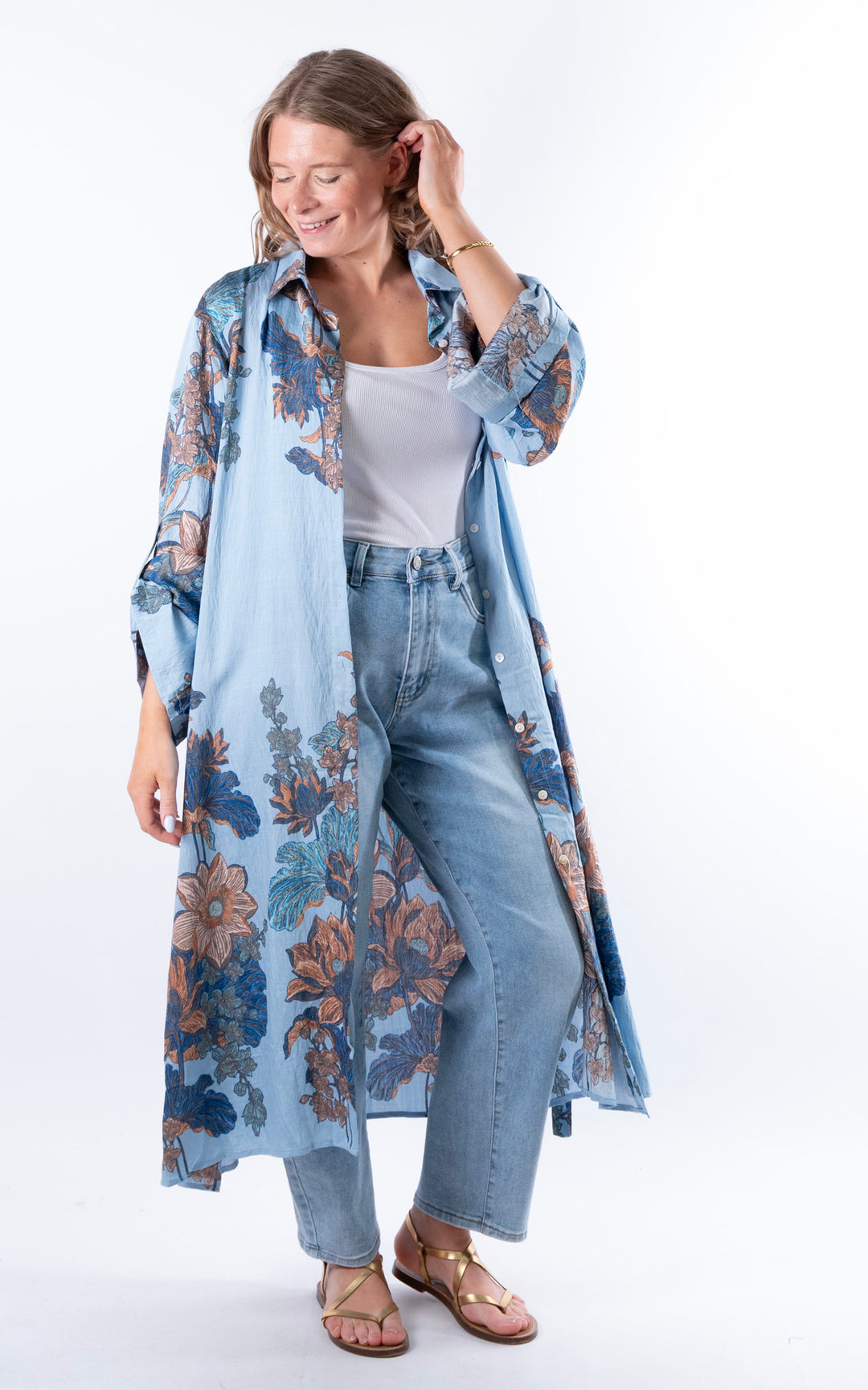Sylvie Shirt Dress | Blue