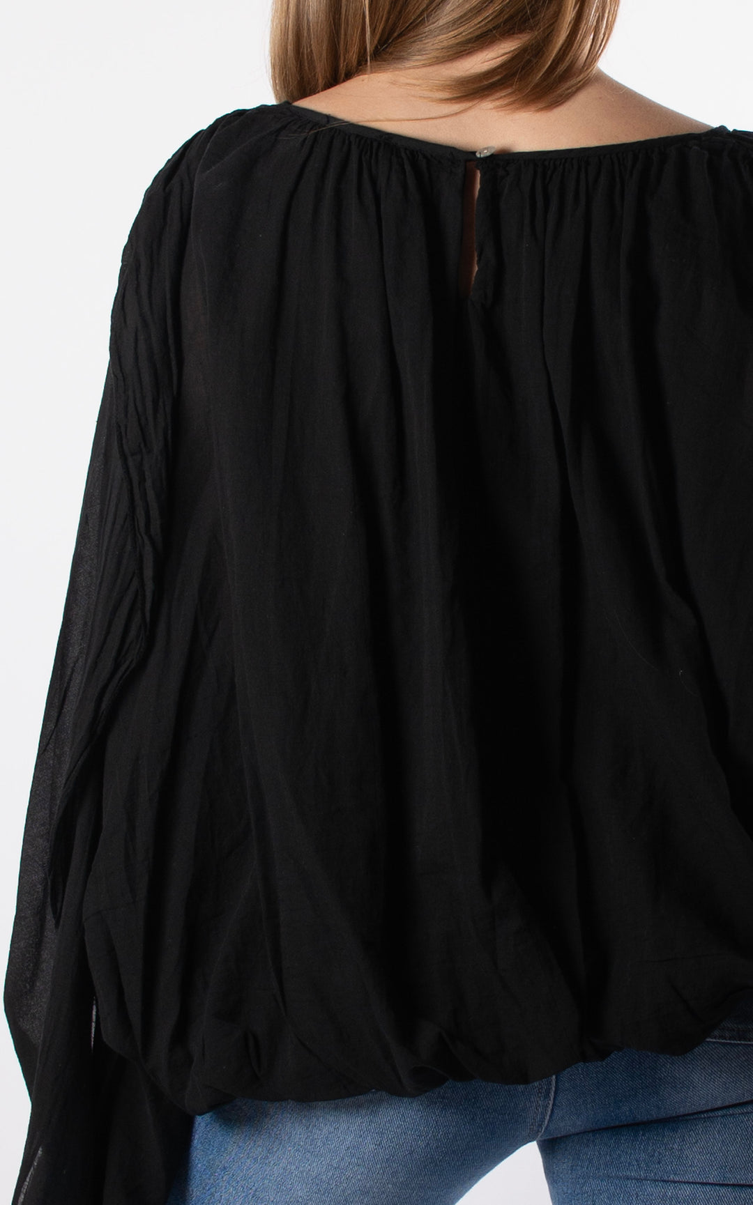 Tabitha Drape Side Top | Black