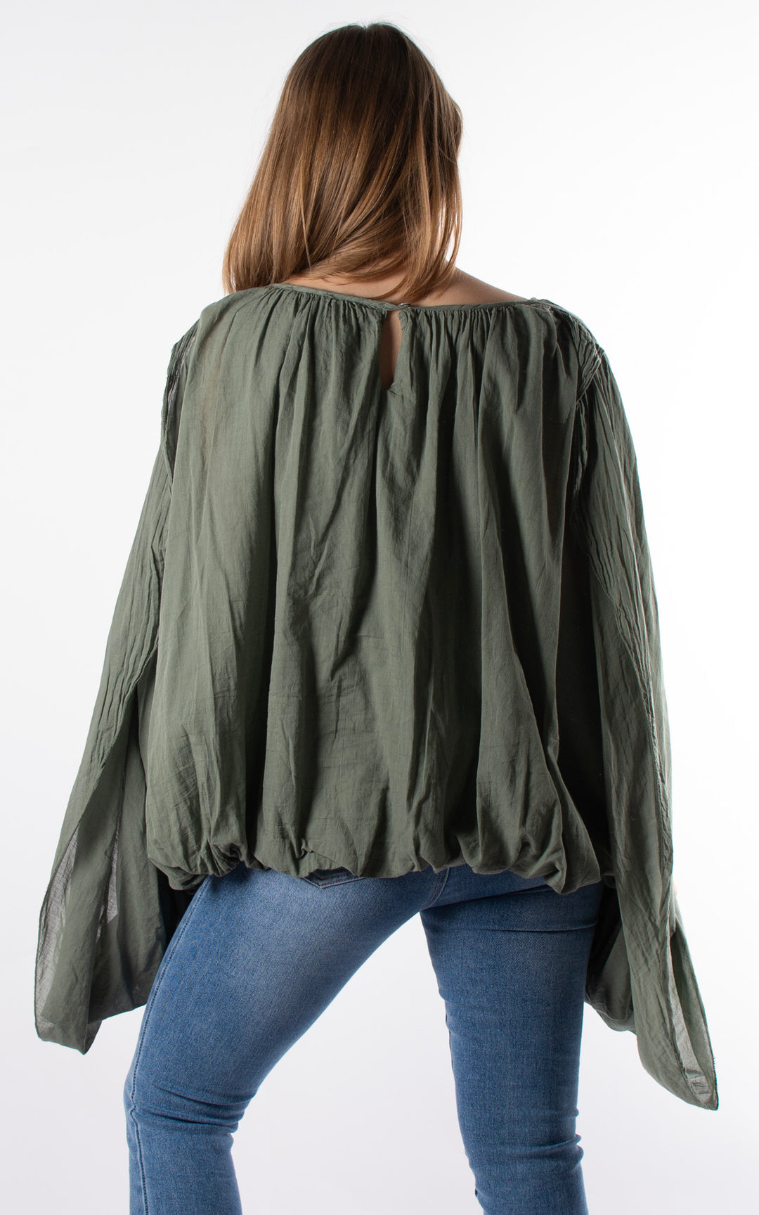 Tabitha Drape Side Top | Khaki
