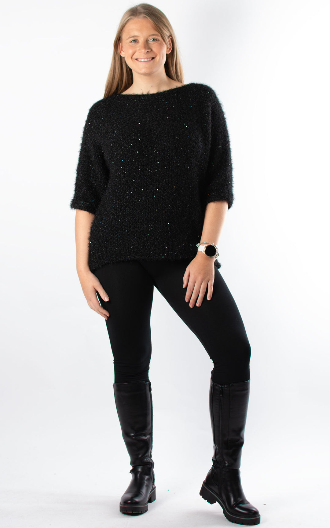 Tammy Sparkle Jumper | Black
