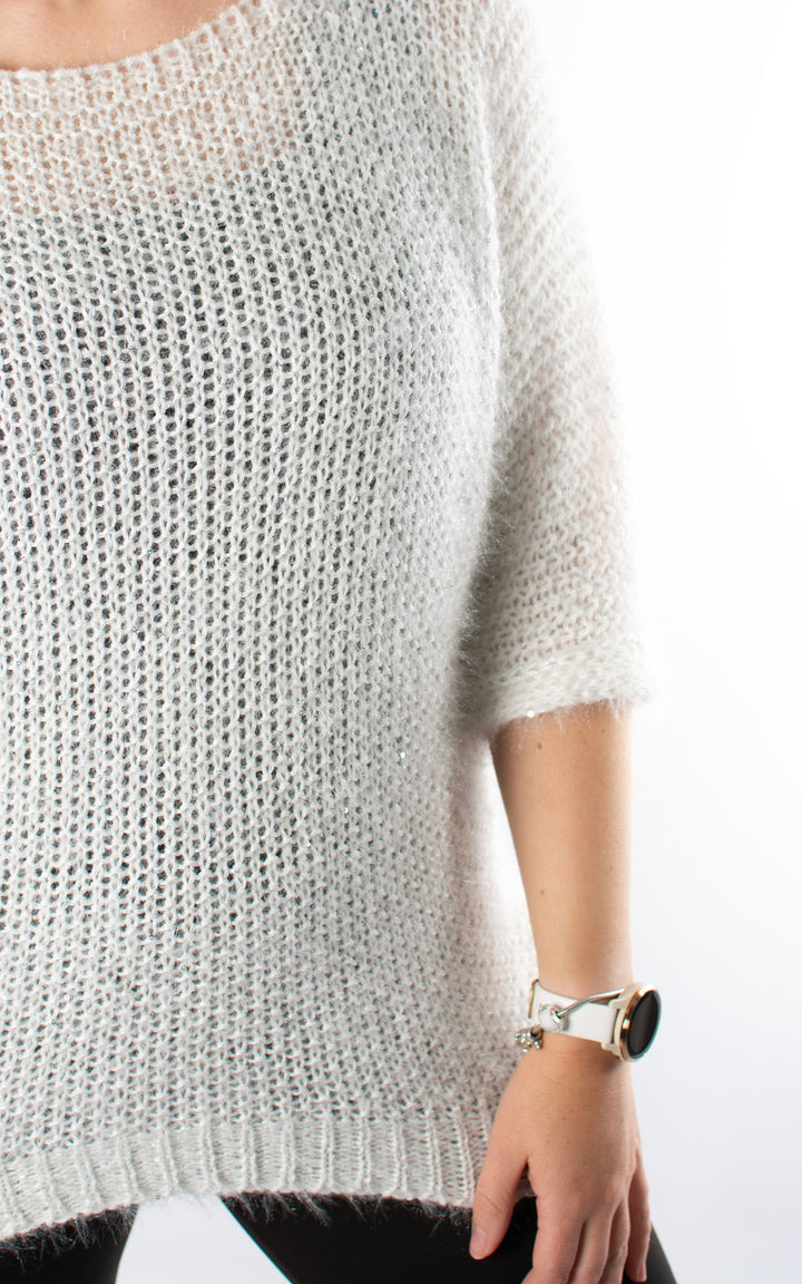 Tammy Sparkle Jumper | White