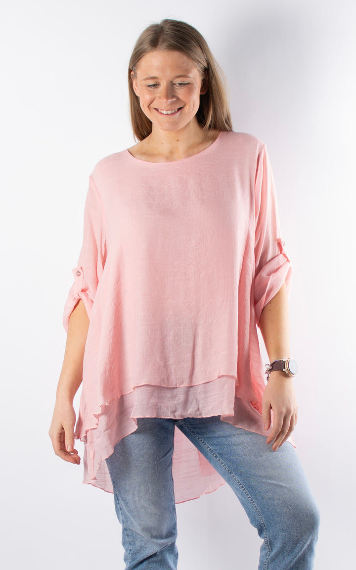 Tamzin Open Back Top | Pink