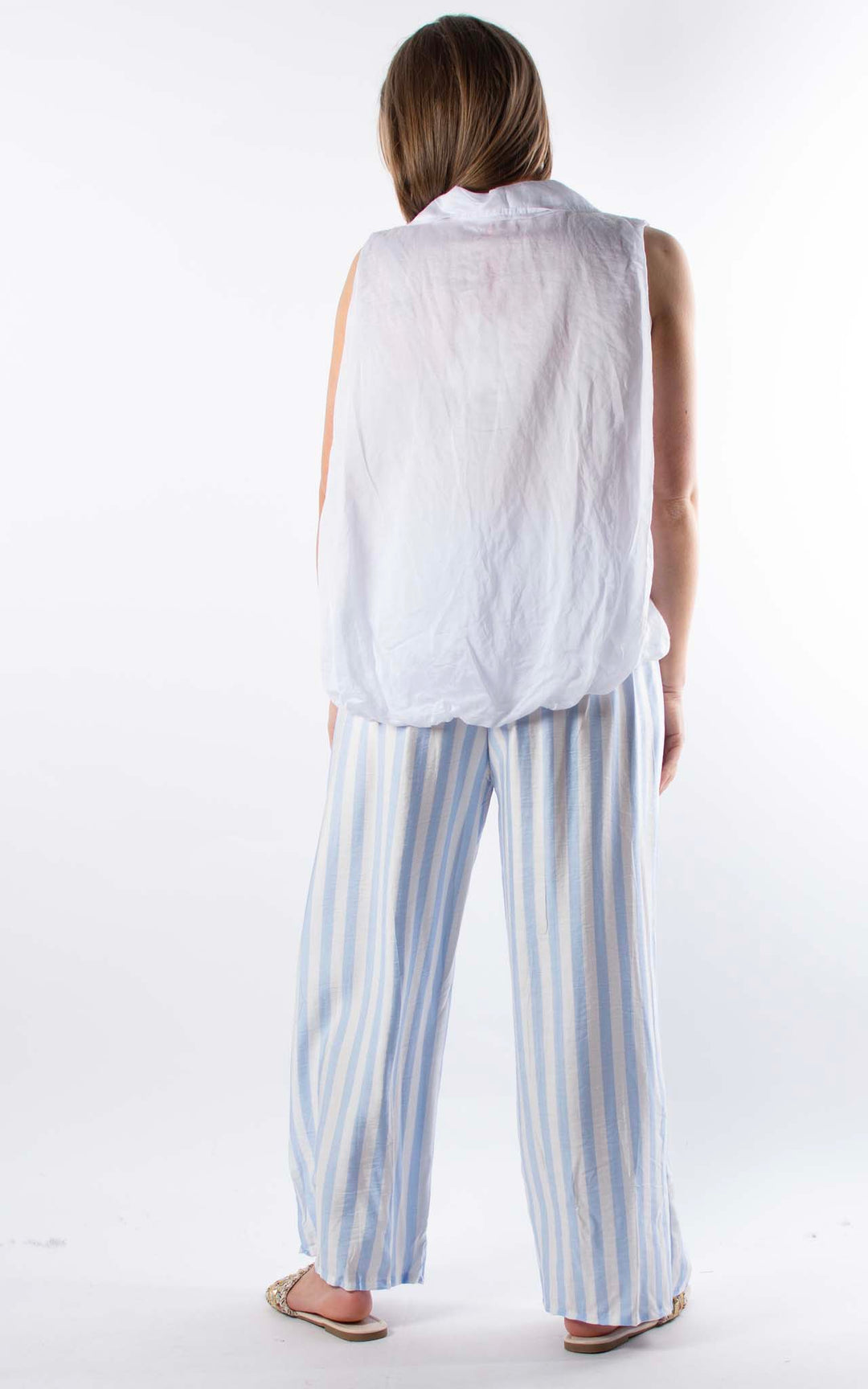 Tate Collar Vest | White