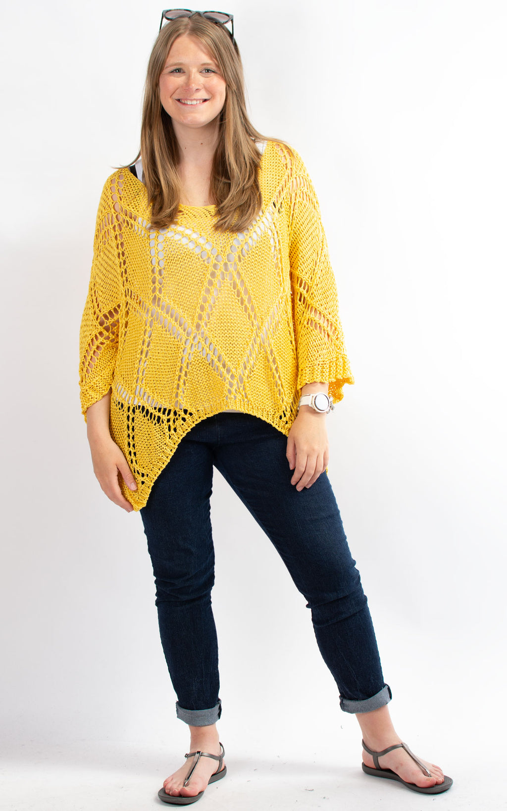 Tatiana Crochet Top | Yellow