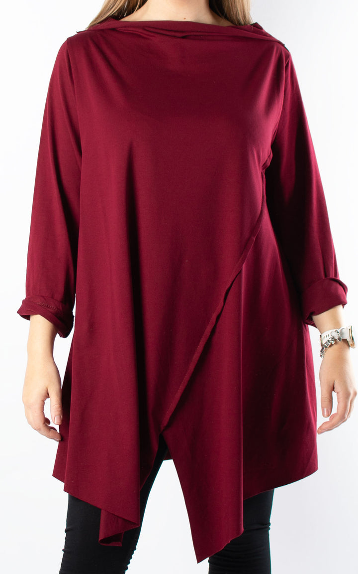 Taylor Boat Neck | Burgundy