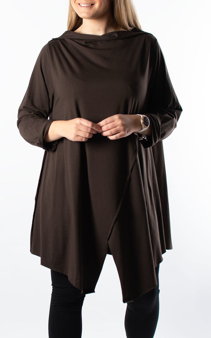 Taylor Boat Neck | Chocolate