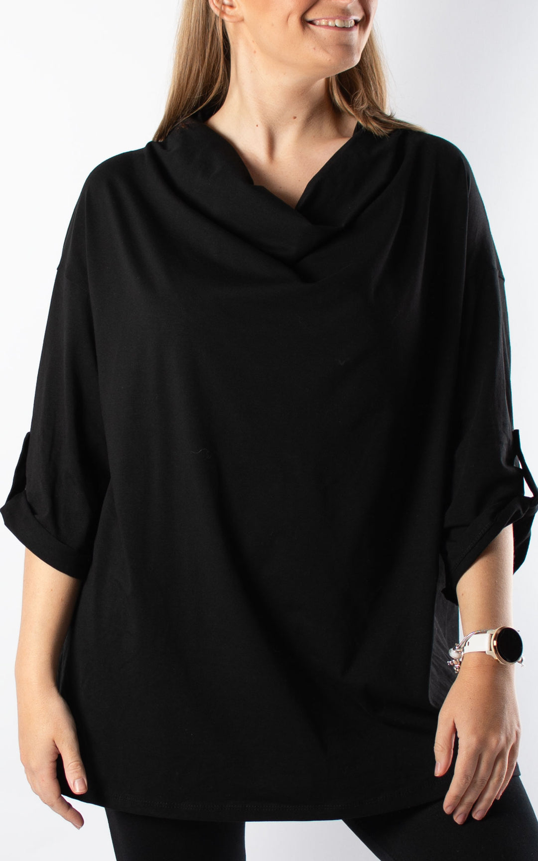 Taylor Cowl Neck | Black