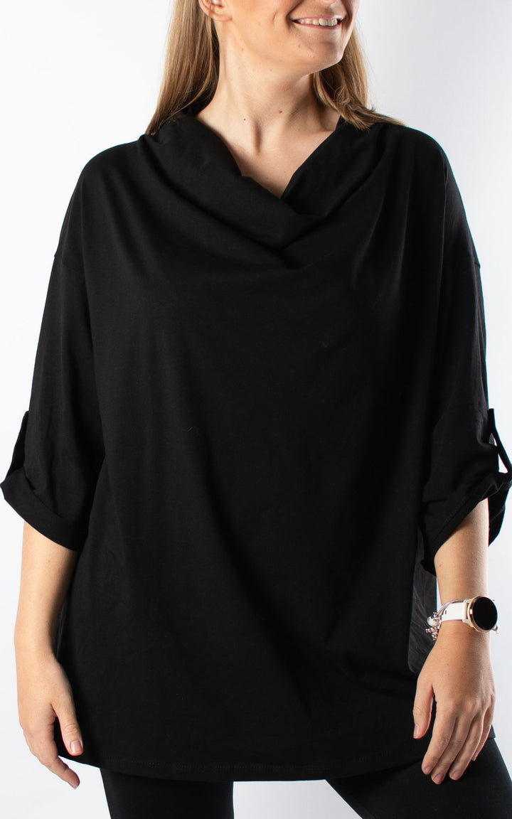 Taylor Cowl Neck | Black
