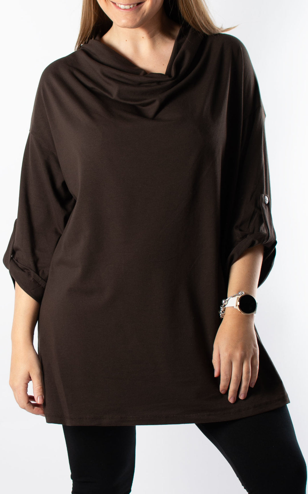 Taylor Cowl Neck | Chocolate