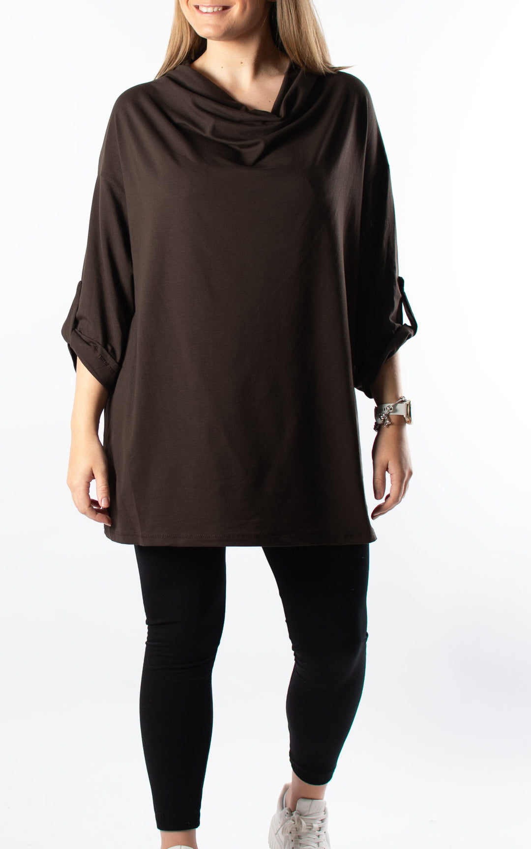 Taylor Cowl Neck | Chocolate