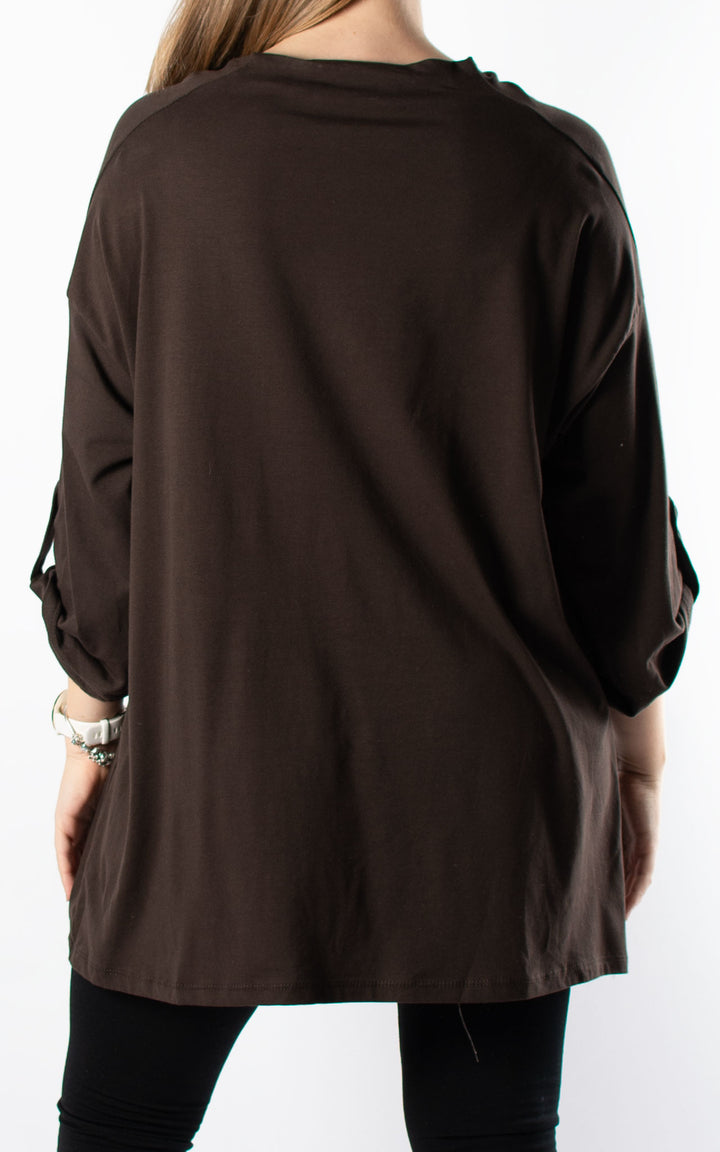 Taylor Cowl Neck | Chocolate