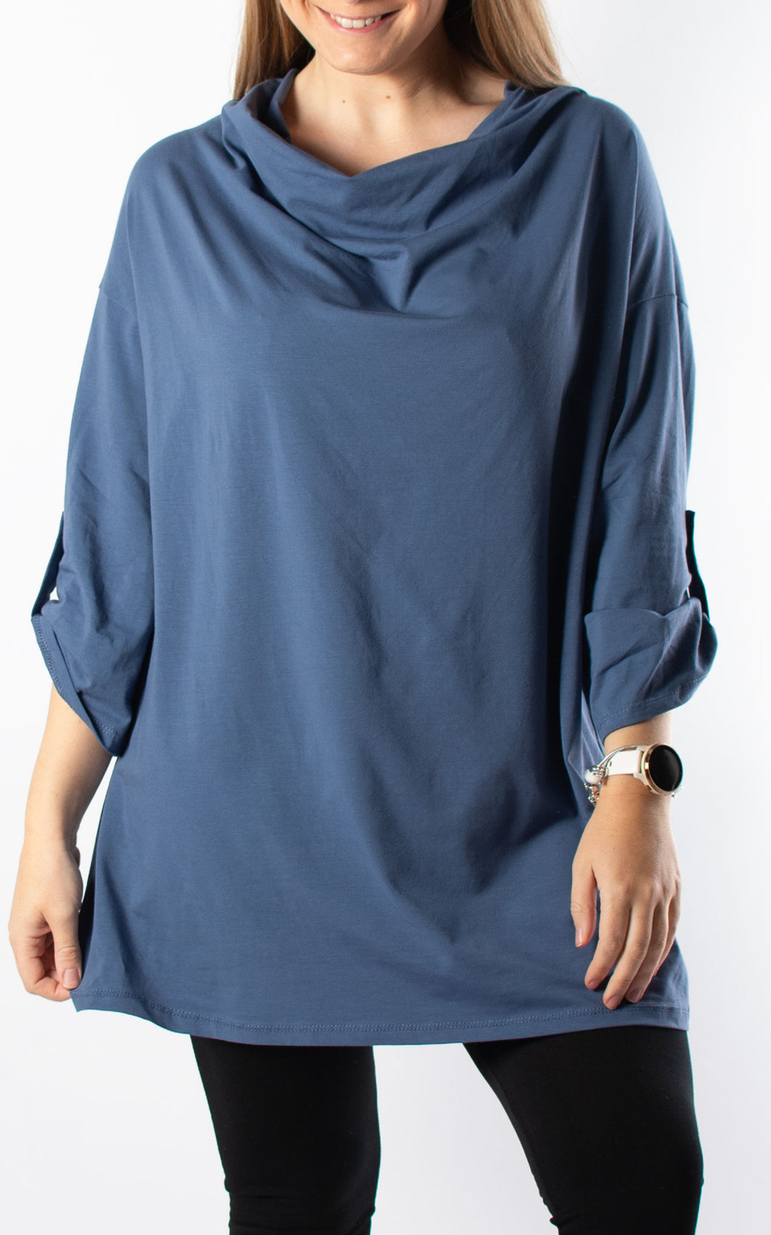 Taylor Cowl Neck | Denim