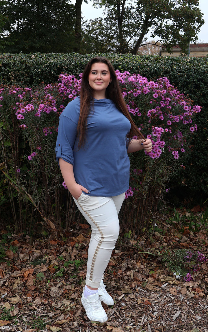 Taylor Cowl Neck | Denim