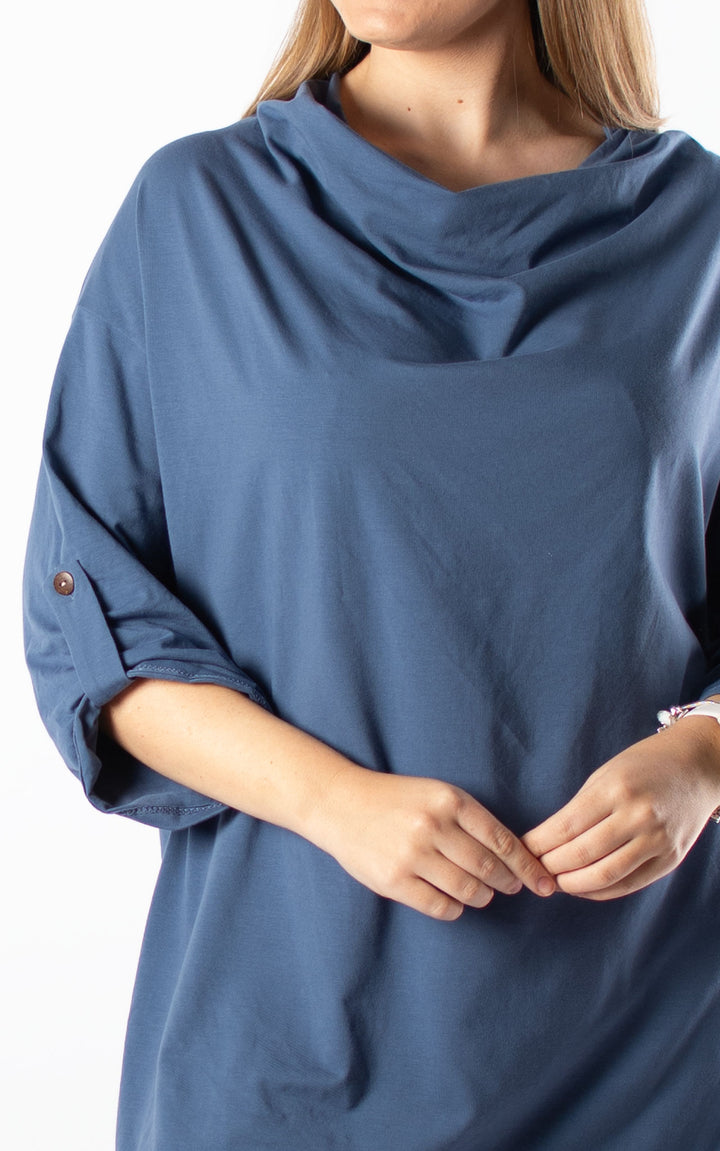 Taylor Cowl Neck | Denim