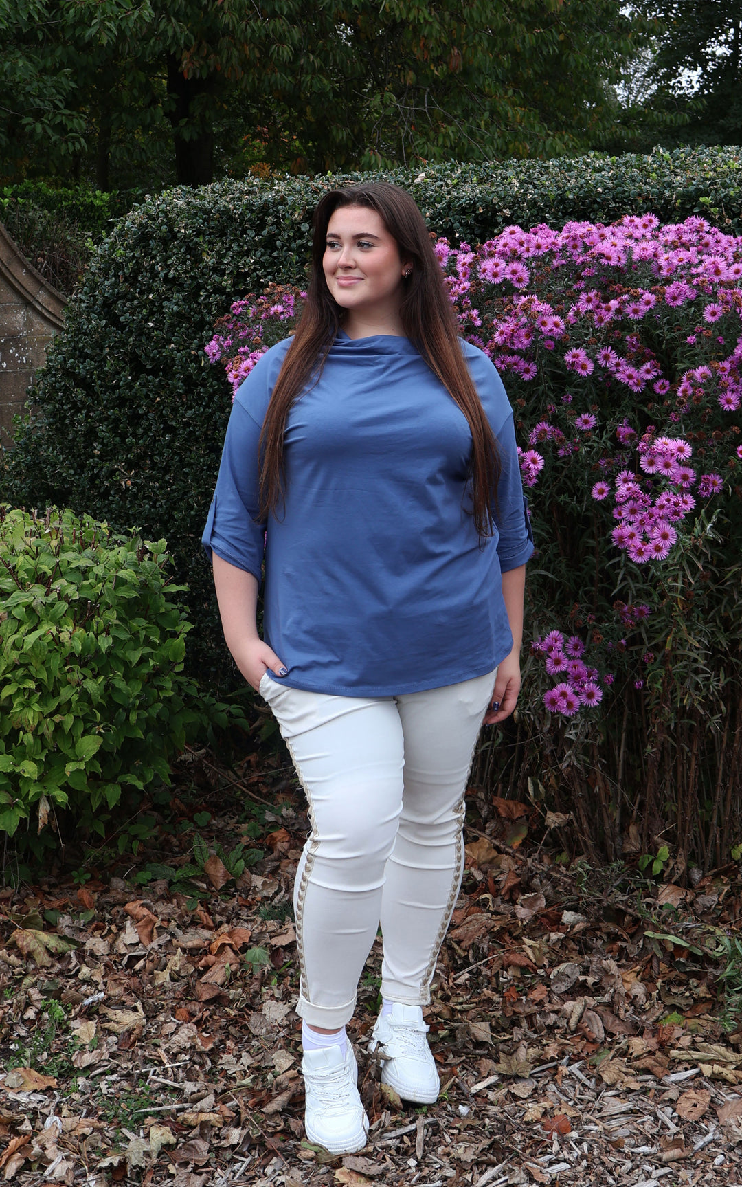 Taylor Cowl Neck | Denim