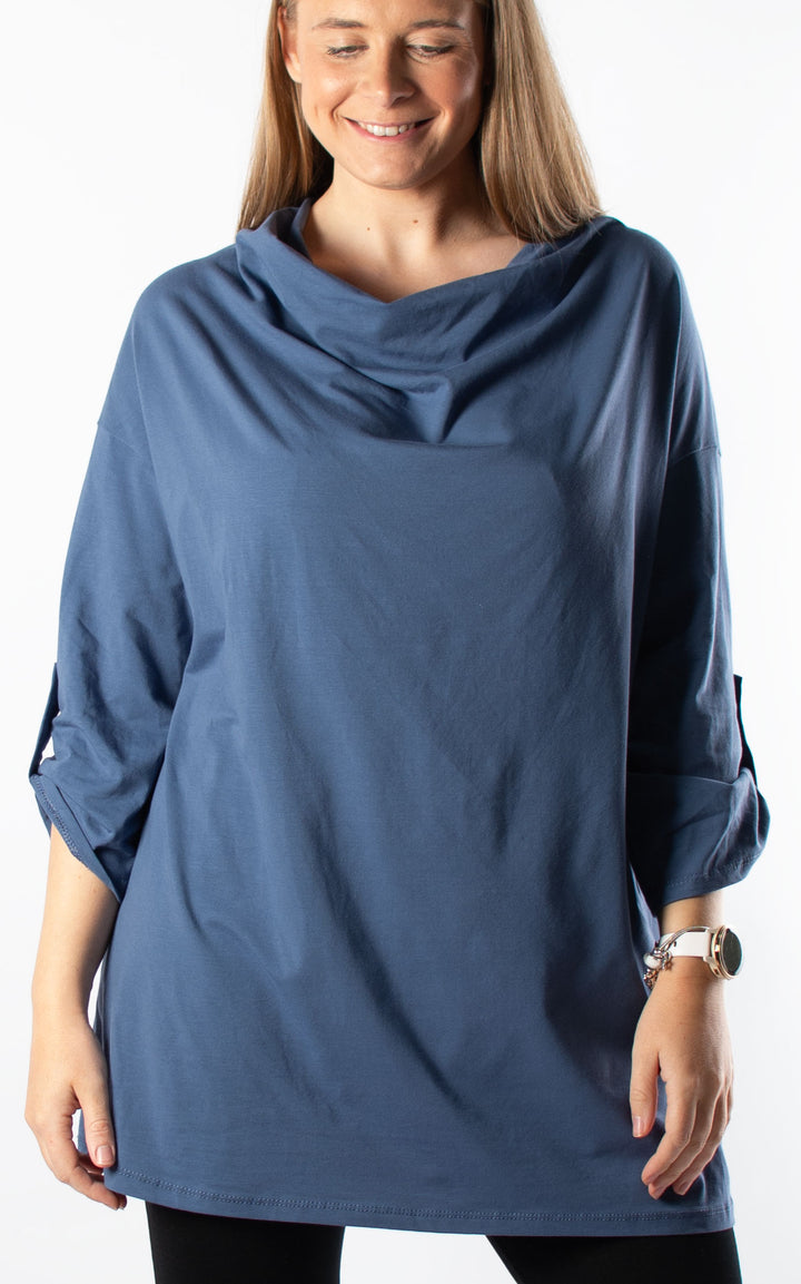 Taylor Cowl Neck | Denim