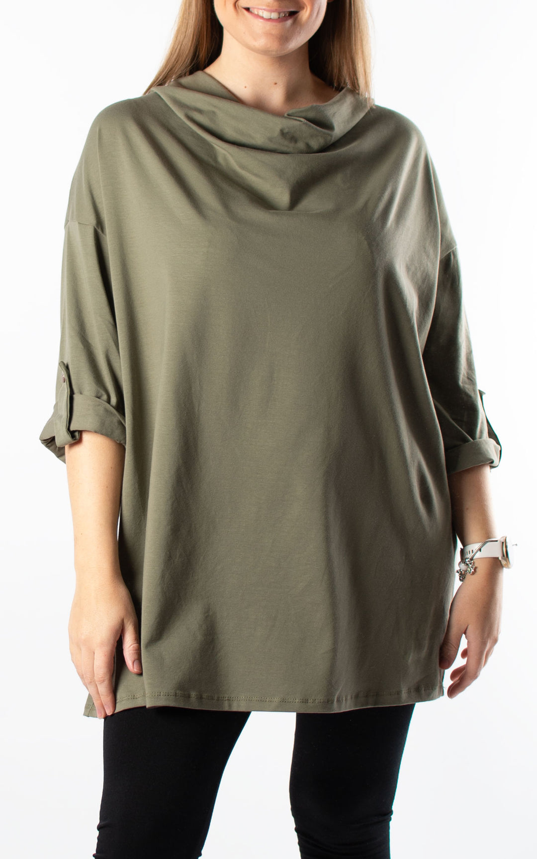 Taylor Cowl Neck | Khaki