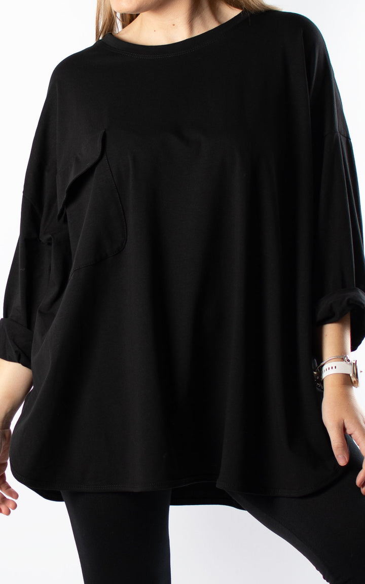 Taylor Pocket Top | Black