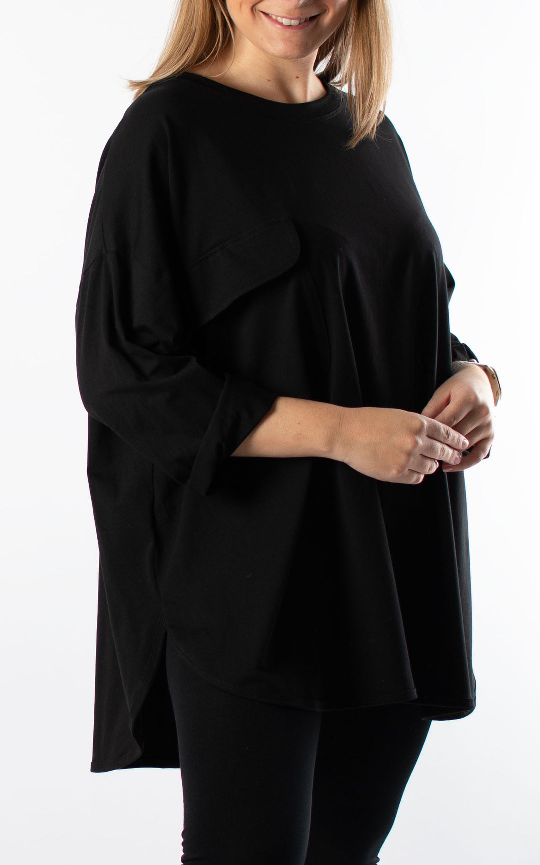 Taylor Pocket Top | Black