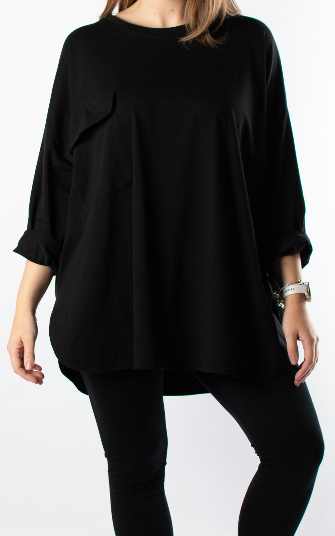 Taylor Pocket Top | Black