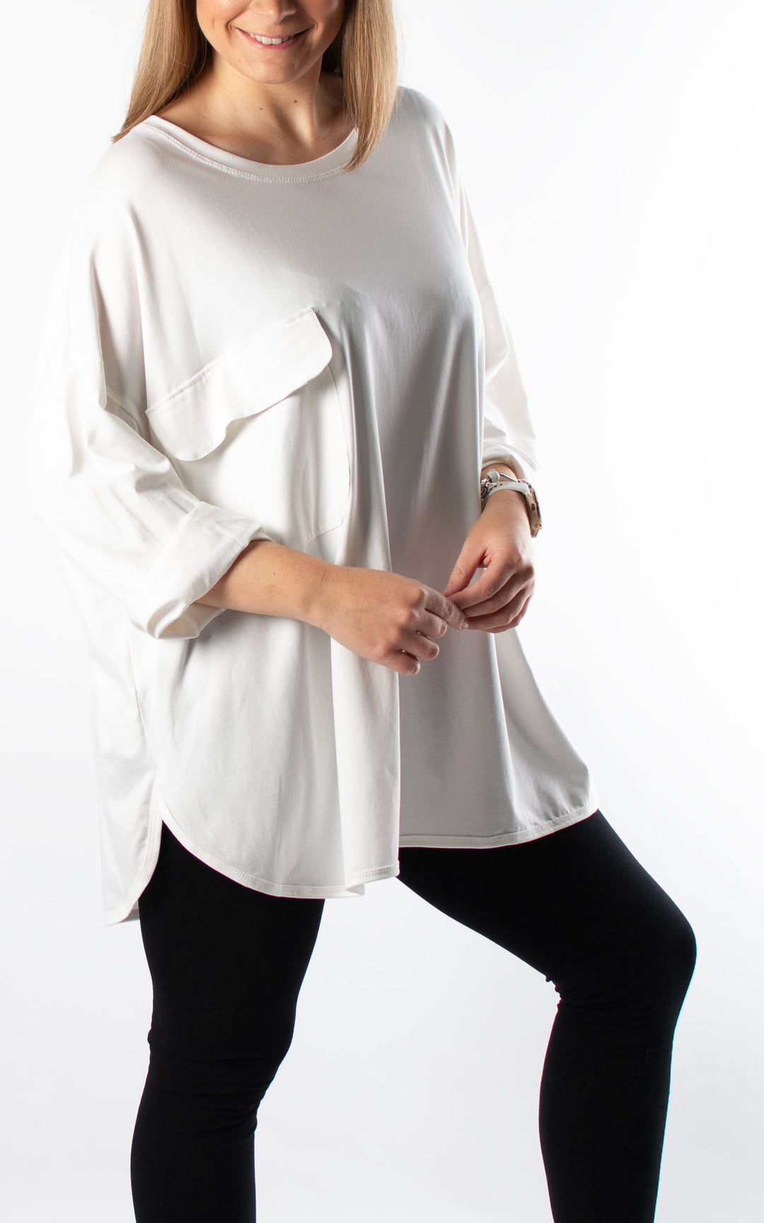 Taylor Pocket Top | Cream