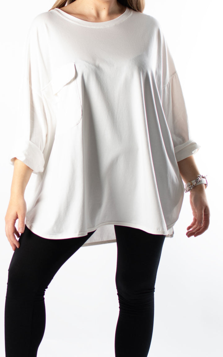 Taylor Pocket Top | Cream