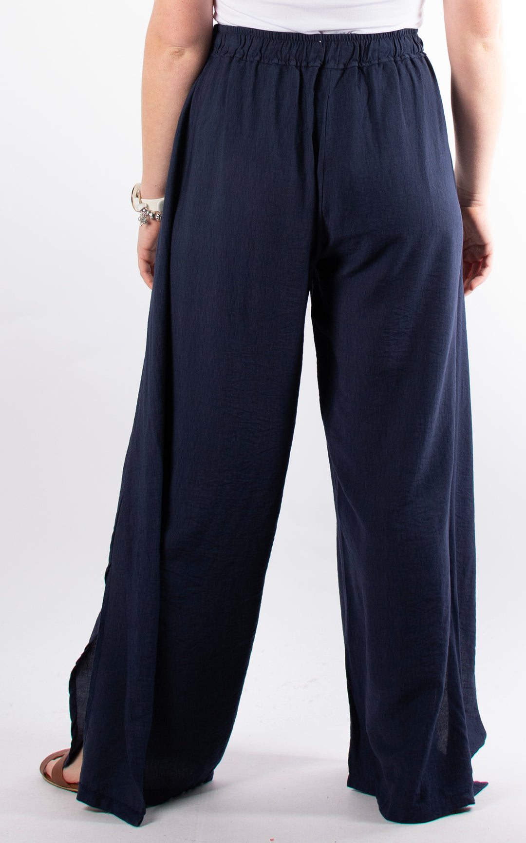 Teagan Tie Front Trouser | Denim
