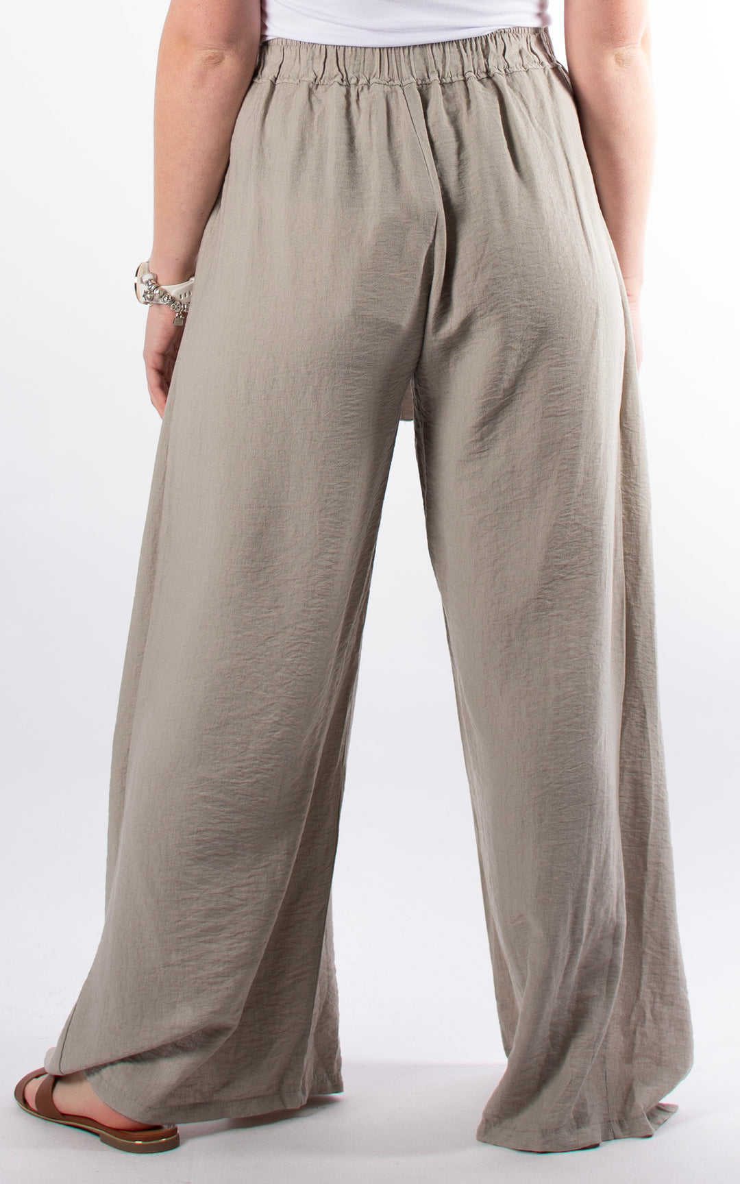 Teagan Tie Front Trouser | Taupe