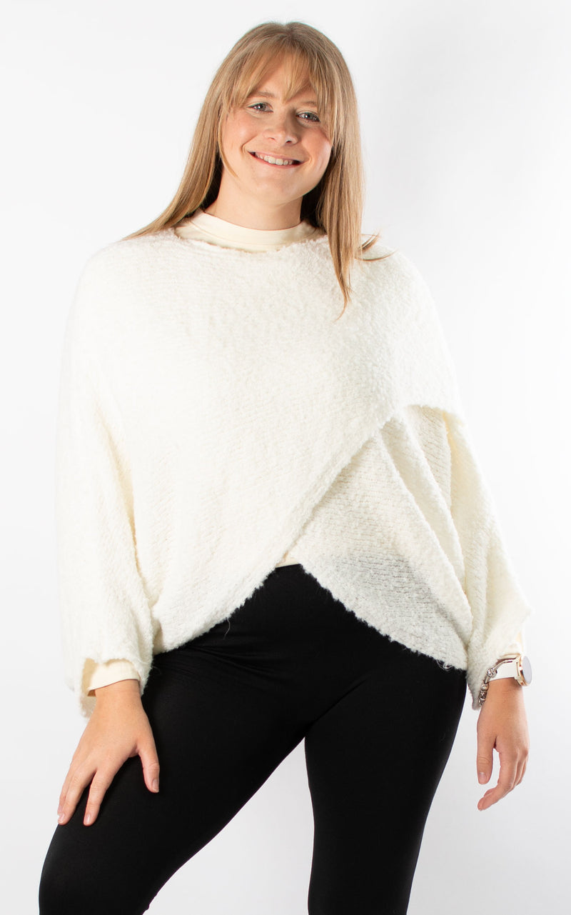 Teddy Wrap Over | Winter White