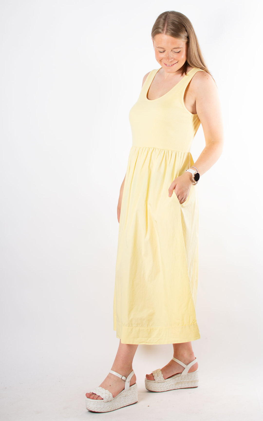 Tessa Sleeveless Dress | Yellow