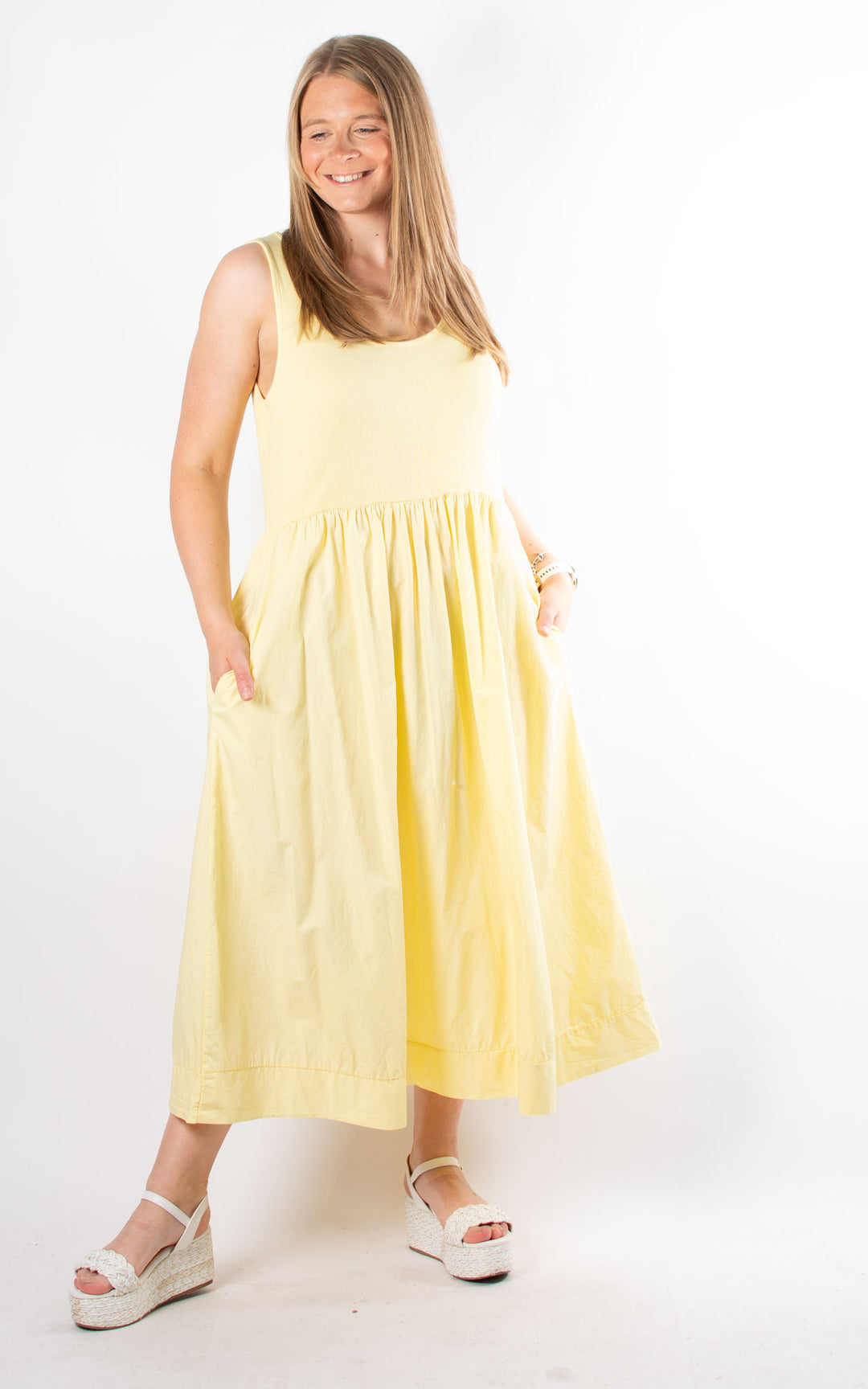 Tessa Sleeveless Dress | Yellow